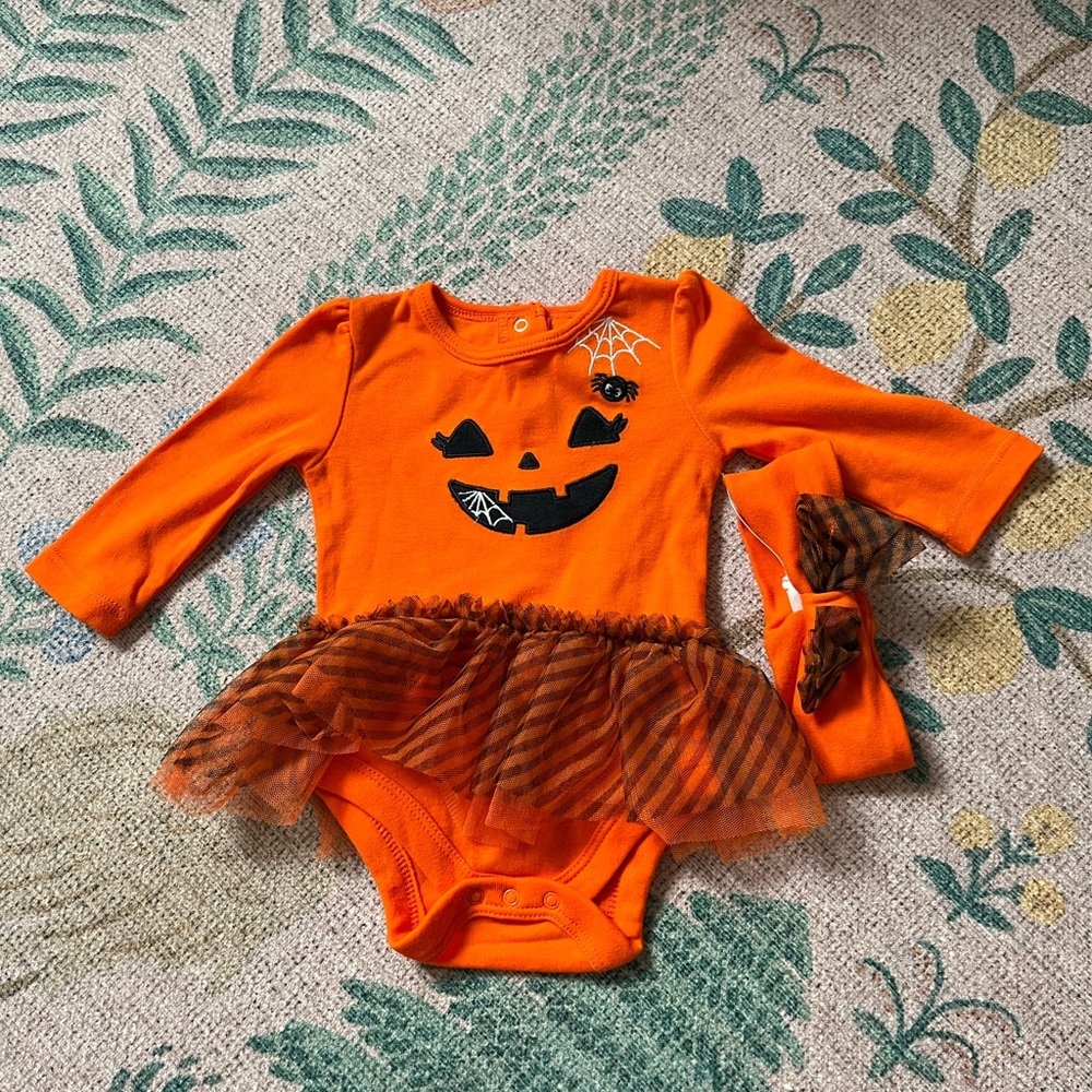 Halloween tutu outfit, 0-3 months